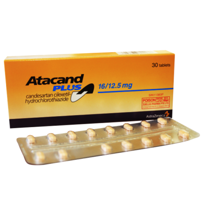 ATACAND ® PLUS 16 / 12.5 mg ( Candesartan cilexetil / Hydrochlorothiazide ) 14 tablets